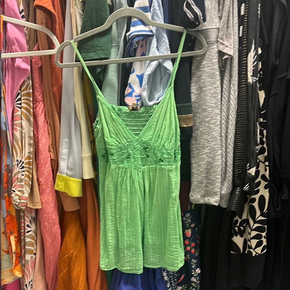 Vintage Green Spaghetti Strap top